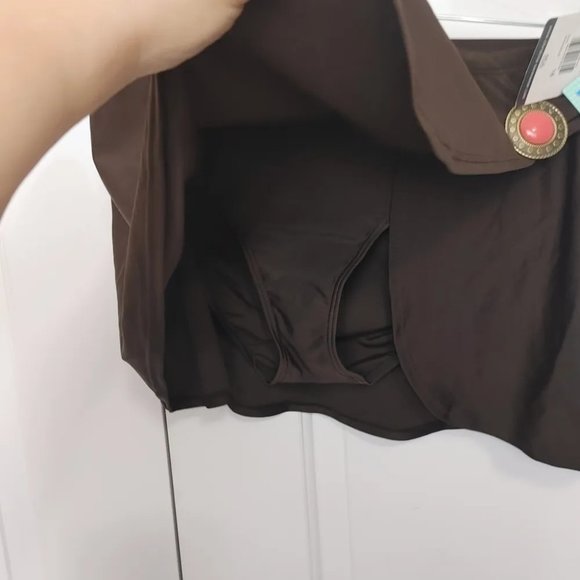 Brown swim skirt size 16 - Picture 4 of 7
